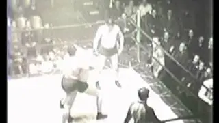 Bobby Bruns, John Melas, Prince Emir Jo Jo & Chief Bamba Tabu 1930's 1940's wrestling battle royal