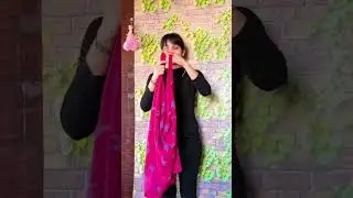 Scarf into  shrug 🧿winter fashion hacks #shorts #fashionshorts #diy #trending #ytshorts