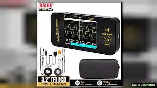 BSIDE OT3 Handheld Oscilloscope 32 TFT LCD Digital Scope Tester 10MHz48MSasPotable Automotive AutoN