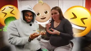 TRYING OUT BABY FOOD FOR THE FIRST TIME!! *NEVER AGAIN*