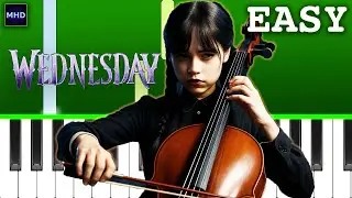 Wednesday Season 2: Wednesday Plays Cello - Piano Tutorial | Dance Of The Knights