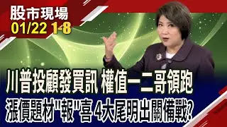 川普投顧:股市會翻倍 Fed新主席人選已定!10萬張以上大量股 幾乎開高走低,有警訊?美光喊供給緊到2027年!｜20260122(第1/8段)股市現場*鄭明娟(孫慶龍×黃紫東×李世新)