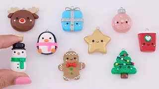 9 Miniature Winter Polymer Clay DIY Charms - Tutorial Compilation