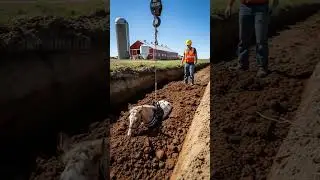 Farm workers saves foals life! #animals #rescue #farmlife