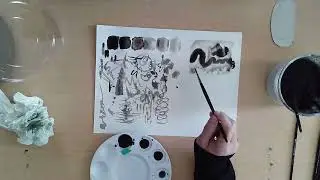 india ink practice