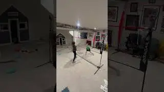 Indoor balloon volleyball