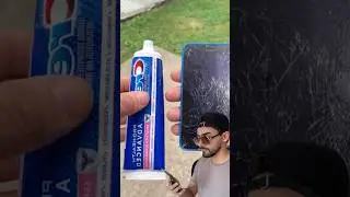 Broken cell phone with toothpaste? #lifehack #reallifehacks #experiment #funny