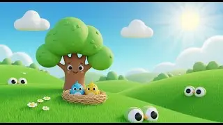 The Green Grass Grew All Around 🌿 | Nursery Rhymes for Kids | Aniblaze Toon