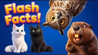 🦉Episode Five:  270&deg; Necks & Never-Ending Teeth! | Flash Facts | Educational Videos for Kids