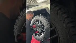 Ready to conquer any terrain with these Cybertruck tires!  #evgarage  #cybertruck #cybertrucktires