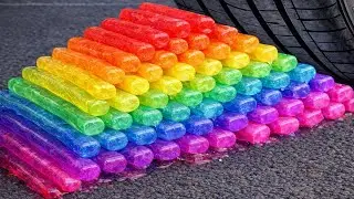 Car vs Crunchy & Soft Things | Experiments Crushing Car vs Sprite, Coca-Cola, Fanta, Mnt Dew #50