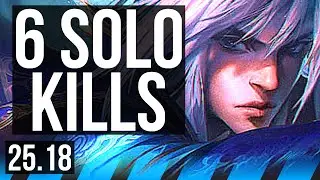 TALON vs YONE (MID) | Quadra, 6 solo kills, 18/3/7, Legendary | KR Diamond | 25.18