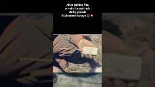 Allied training film unveils anti tank sticky grenade #Colourized footage 🎥 💥