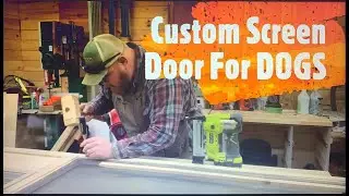Custom Screen Door For DOGS