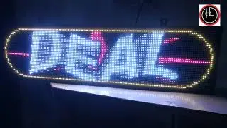 Multi Colour Sign Board | P10 RGB SMD Sign Board | Lighting Lab
