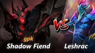 gpk mid Shadow Fiend vs Leshrac | First 10 minutes