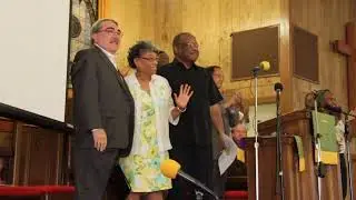 Warren County PCB Protest 30th Anniv. Celebration: Eva Clayton, Frank Balance, & G. K. Butterfield
