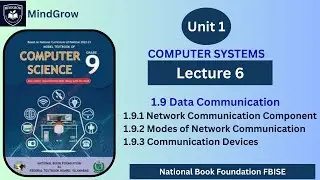 Unit 1|1.9 Data Communication |Network Components |Modes of Communication | Devices |Class 9th FBISE