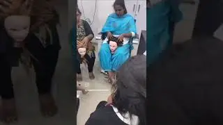 Massaging technique for oil massage to stimulate the blood circulation and hair growth