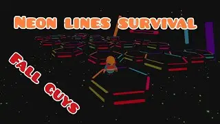 Neon lines survival. 2894-0232-2060 Creative map fall guys #creator #gaming #beans 