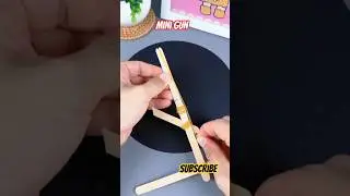 How to Make a Mini Gun with Popsicle Sticks - Mini Gun #diy