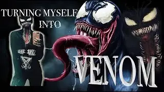Venom Body Paint Transformation | Sarah Alexandra