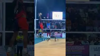 Raki Powerfull spike 👿⚡ !! Raki on fire 🔥!! #rakivolleyball #short #ajitlal