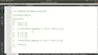 8  Swapping Two Numbers using XOR:using c