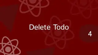 React Project Tutorial #4 - react projects for beginners | Todo App part 4 | Delete Todo | todo app