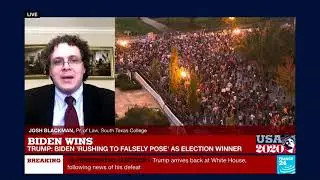 Guest on France 24 News to Discuss Legal Challenges to Election Results