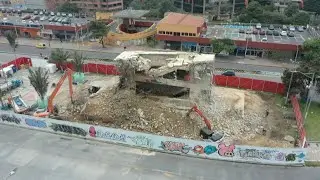 Colombianos ven &ldquo;apresurada&rdquo; la demolici&oacute;n del Monumento a los H&eacute;roes en Bogot&aacute; | AFP