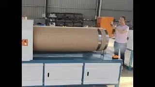 Cutting a Massive 20mm Thick Paper Core! 🔥 Industrial Core Cutter in Action | 400mm Beast Machine!