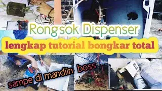 tutorial lengkap praktis cara membetulkan rongsok dispenser mudah