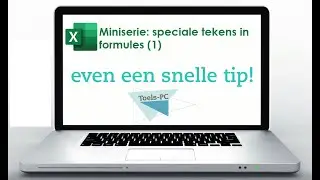 Snelle Korte Tip: speciale tekens in formules * ? ^ [ ] { } @ # .