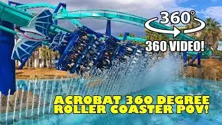 Acrobat VR 360 Roller Coaster POV Nagashima Spaland Japan B&M Flying Coaster
