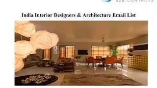 India Interior Designers & Architecture Email List