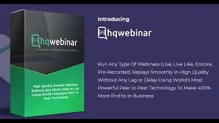 HQWEBINAR COMMERCIAL UNLIMITED WEBINAR SOFTWARE BY VICTORY AKPOMEDAYE