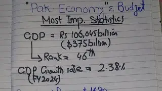 PAKISTAN ECONOMY 2024 FOR SBOTS BATCH 27th NTS TEST PREPARATION |sbp og 2 jobs 2024|sbp og 2#sbpjobs