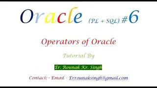 Oracle # 6 |Operators Of Oracle| char var char number long