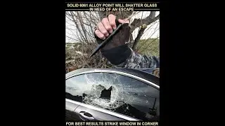 New Black Fly Tactical Pen Self Defense Weapon EDC Tool, Glass Breaker Pen - Black Short Film