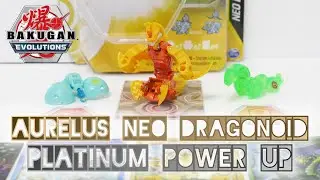 Набор бонусов &laquo;Аурелус Нео Драгоноид&raquo; Platinum | Bakugan Evolutions | Распаковка Бакугана