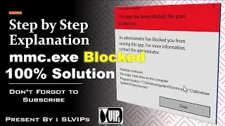 mmc.exe blocked Windows 10 Fix (English) How to fix sisetup.exe blocked Windows 10