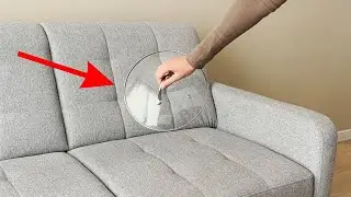 Stains and dirt disappear from any sofa. Just a simple pot lid trick