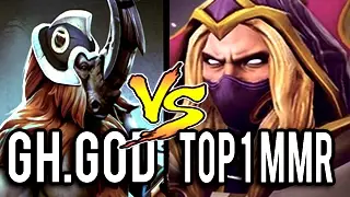 Solo Mid Immortal Magnus by Gh.God Vs Top 1 MMR Invoker R.I.P. 8k MMR 7.01 Dota 2
