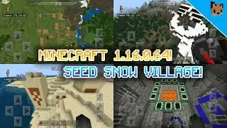Minecraft pe 1.16.0.64 seed Snow Village - mcpe 1.16 seed Stronghold! Minecraft 2020!