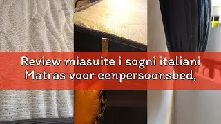 Review miasuite i sogni italiani Matras voor eenpersoonsbed, afmetingen: 80 x 160 cm, hoogte: 13 cm,
