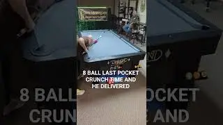 Восьмерка в последней лунке - решающий момент, и он справился! 🏆🥇 #8ballpoolguideline #бильярд #8...