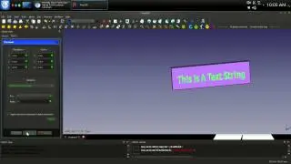 FreeCAD Text String Demo