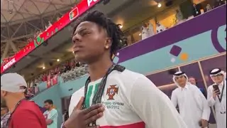 IShowSpeed Shows Respect To National Anthem Of Portugal...