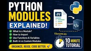 Python Modules Explained in 10 Minutes | What is a Module? (Beginner Friendly)